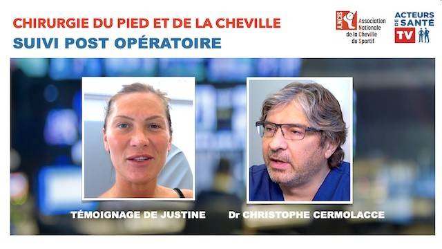 Chirugie de la cheville et du pied, suivie postopératoire